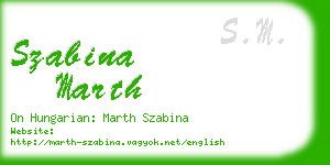 szabina marth business card